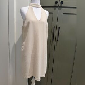 Lucy Paris Cream Textured Dress